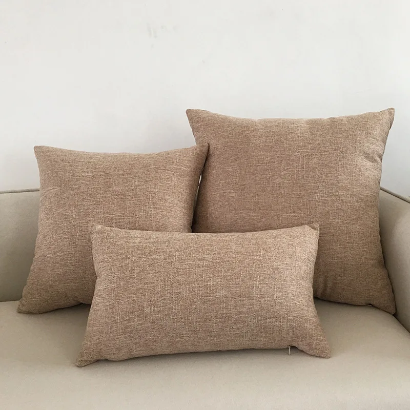 Solid Color Sofa Cushion Cover