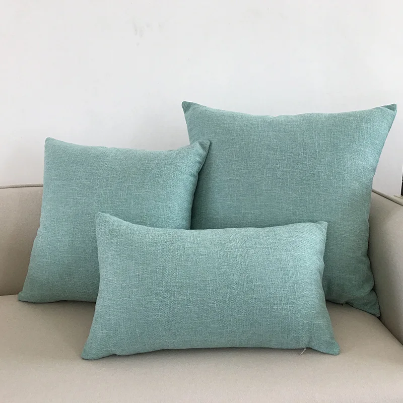 Solid Color Sofa Cushion Cover