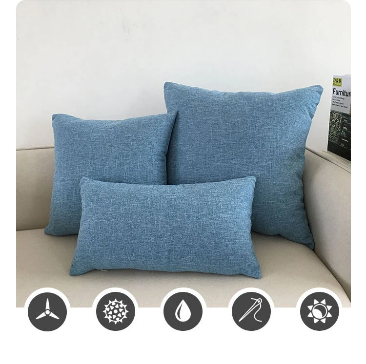 Solid Color Sofa Cushion Cover