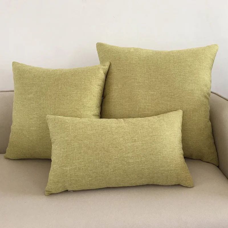 Solid Color Sofa Cushion Cover