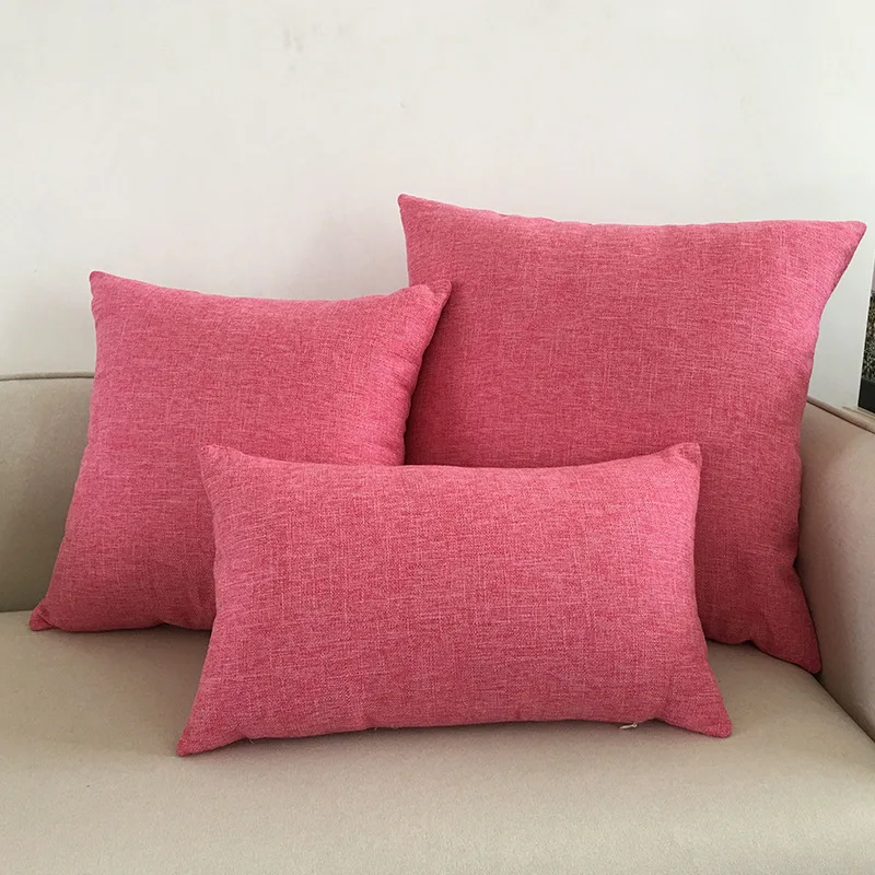 Solid Color Sofa Cushion Cover